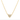 Stephanie Gottlieb Mini Pave Heart Rose Gold Necklace