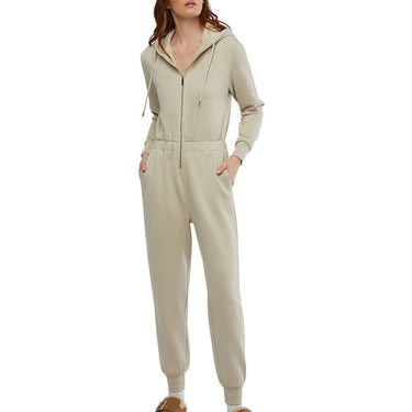 WEWOREWHAT Leisure Knit Taupe Jumpsuit