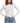 Woman wearing a white longsleeve cotton tee shirt
