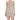 A sleeveless, mini sequin dress in a pale gold color, featuring a cowl neck and designed for formal or party occasions.