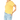 Woman wearing a boxy relaxed fit yellow tee shirt with blue jeans