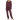 maroon pajama set with long sleeves and pants, and a bow detail waistband