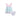 A candy colored multicolored tiered ruffle dress with a bloomer set, featuring horizontal pastel pink, blue and purple stripes, and purple bloomers