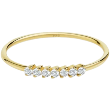 LE Fine Jewelry 7 Mini Diamond YG Ring