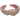 A pink knotted headband with daisy patterns and crystal embellishments