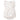 A sleeveless white baby romper with ruffle accents and pink rose print all over.