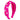 A hot pink knotted headband with white heart-shaped shell accents