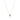 A dainty folded heart necklace with a rose gold chain and a pendant with sparkling pave diamonds, displayed against a white background.