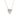 Alef Bet Folded Heart Diamond RG Necklace