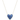 A large blue lapiz heart-shaped gemstone necklace with a thin yellow gold chain, outlined with diamonds.