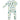 Baby footie with cactus print on a white background