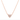 Stephanie Gottlieb Mini Pave Heart Rose Gold Necklace