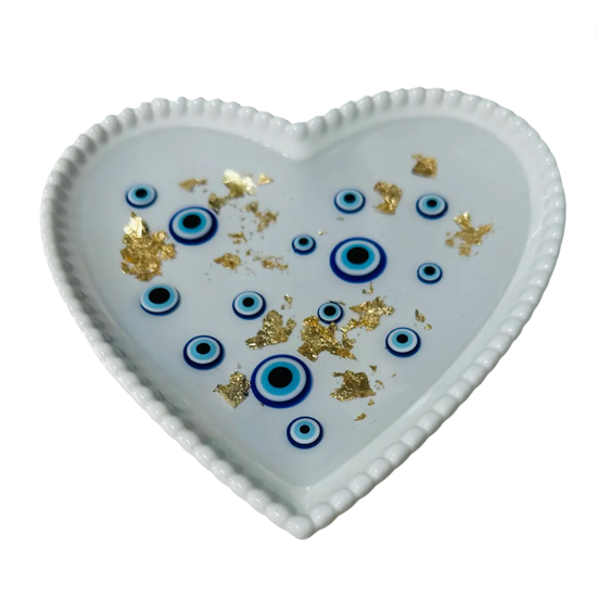 Resinate by KS Evil Eye Heart Catchall Dish