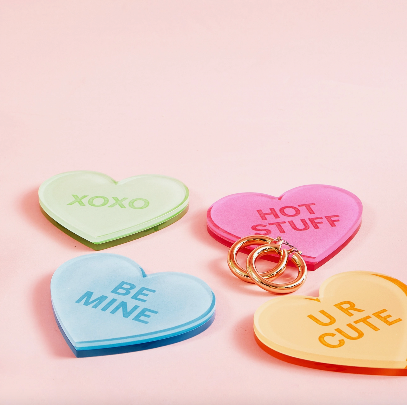 Tart by Taylor Conversation Hearts Coasters (Set of 4)