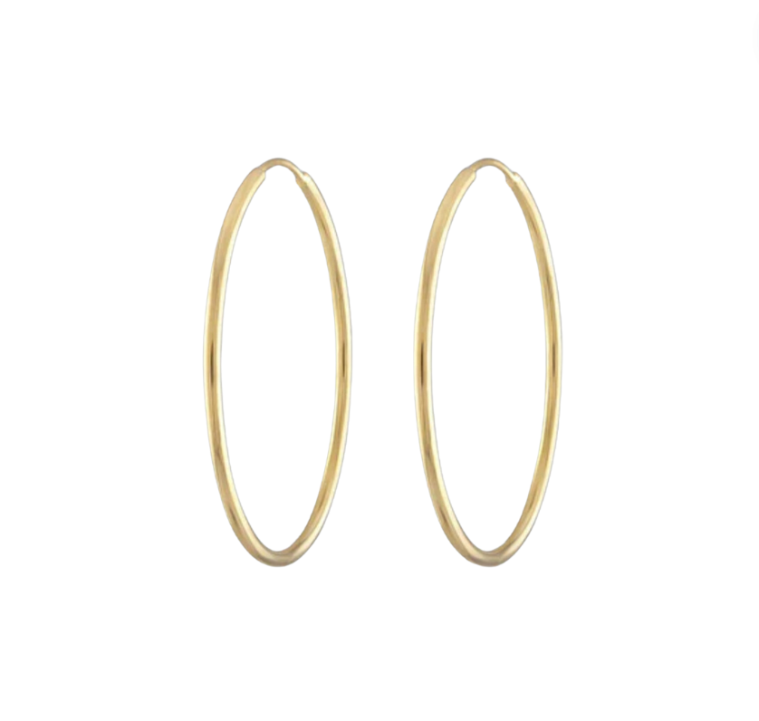 Alexa Leigh The Daily Yellow Gold Hoops