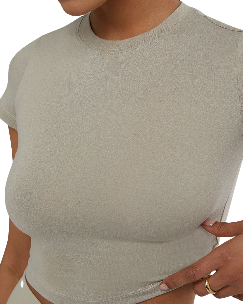 Load image into Gallery viewer, WEWOREWHAT Active Heather Knit Stone Top
