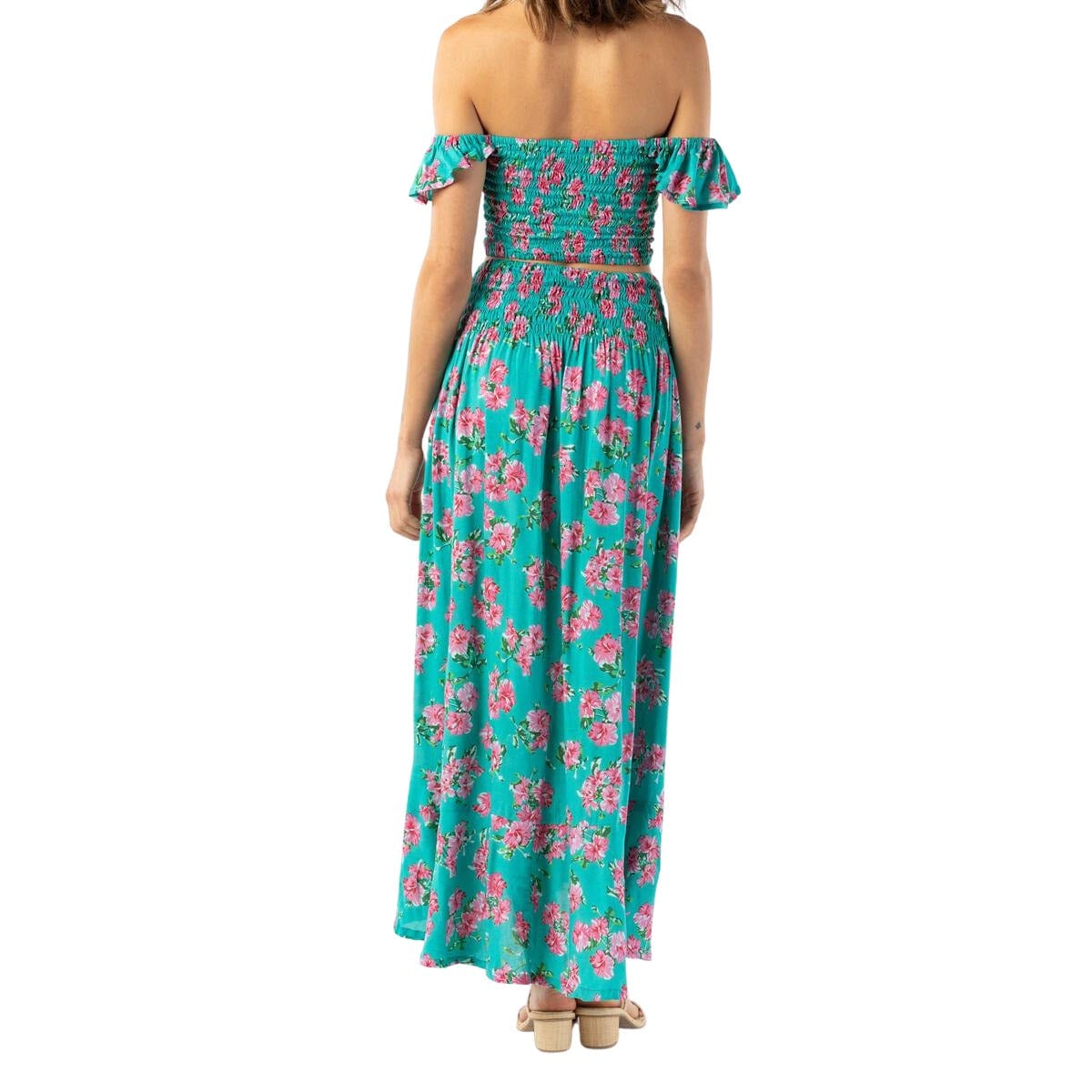 Load image into Gallery viewer, Tiare Hawaii Hollie &amp;amp; Dakota Hibiscus Bouquet Teal Set (1 Size)
