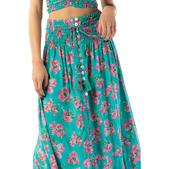 Tiare Hawaii Hollie & Dakota Hibiscus Bouquet Teal Set (1 Size)