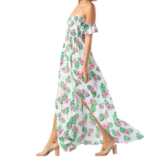 Tiare Hawaii Hollie Tahitian Hibiscus Dress (1 Size)