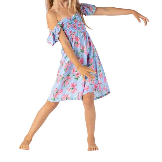 Tiare Hawaii Hollie Hibiscus Bouquet Kids Dress