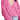 A woman wearing a pink button-down cardigan with a v neckline, paired with blue denim shorts.