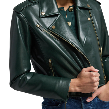 Generation Love Cosita Vegan Leather Forest Moto Jacket