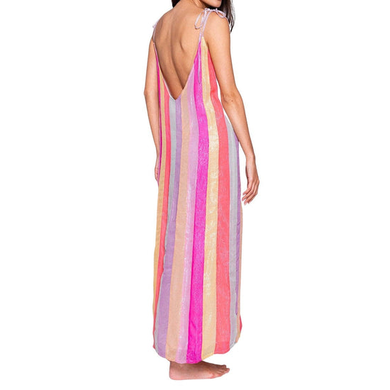 Load image into Gallery viewer, Sundress Cary Mixed Rainbow Maxi Dress

