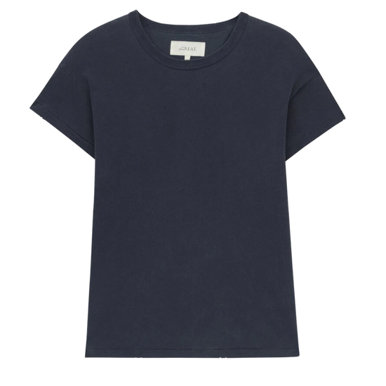 The GREAT Boxy Washed Navy Crew Tee