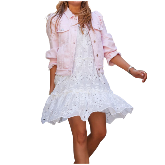 Generation Love Gabby Light Pink Denim Jacket