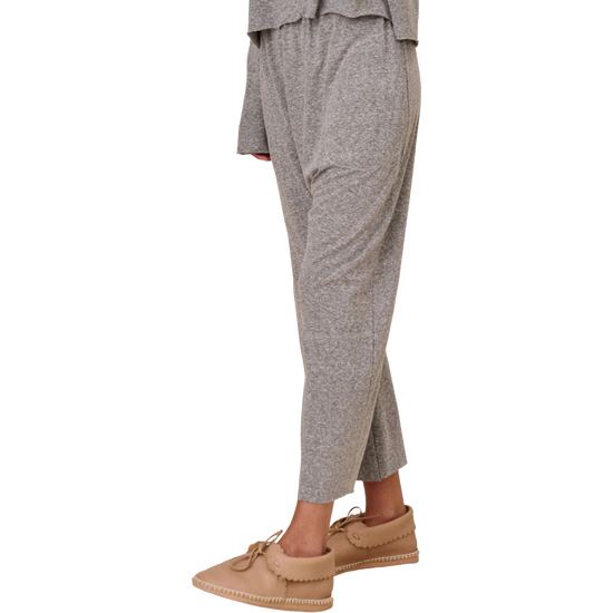The GREAT Jersey Heather Grey Crop Pant