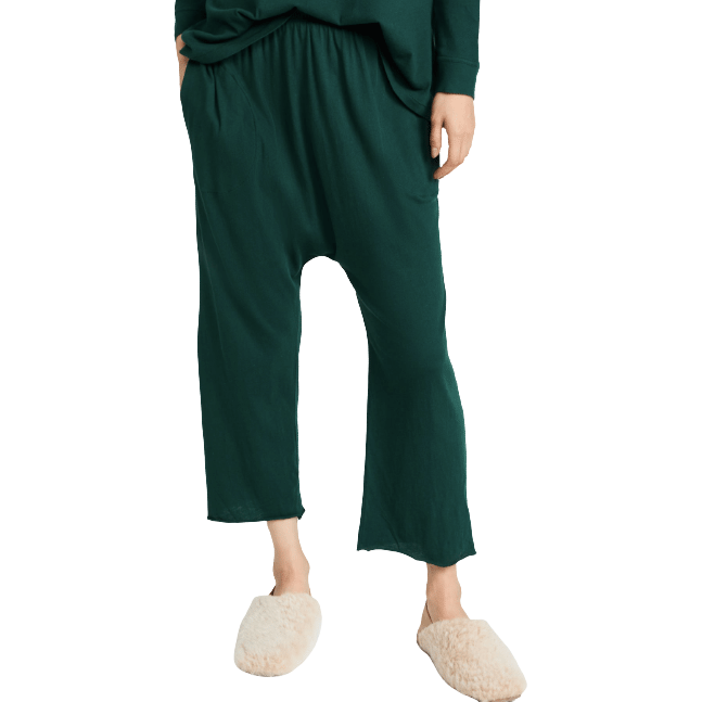 The GREAT Raglan Henley Pine PJ Set