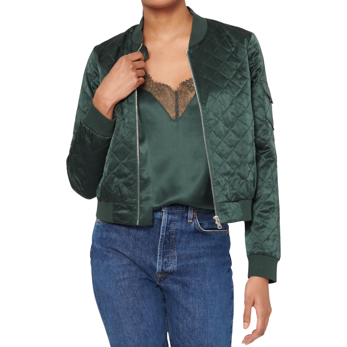 Load image into Gallery viewer, Cami NYC Dierdre Hunter Green Jacket

