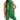 A woman wearing a green oversized scarf that is also styled like a blanket, paired with a matching green tank top and pants.