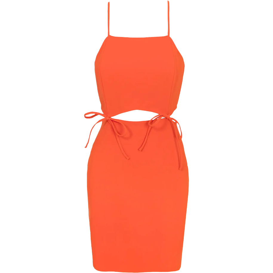 Load image into Gallery viewer, Adelyn Rae Roxy Cut Out Blood Orange Mini Dress
