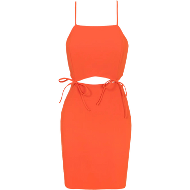 Adelyn Rae Roxy Cut Out Blood Orange Mini Dress