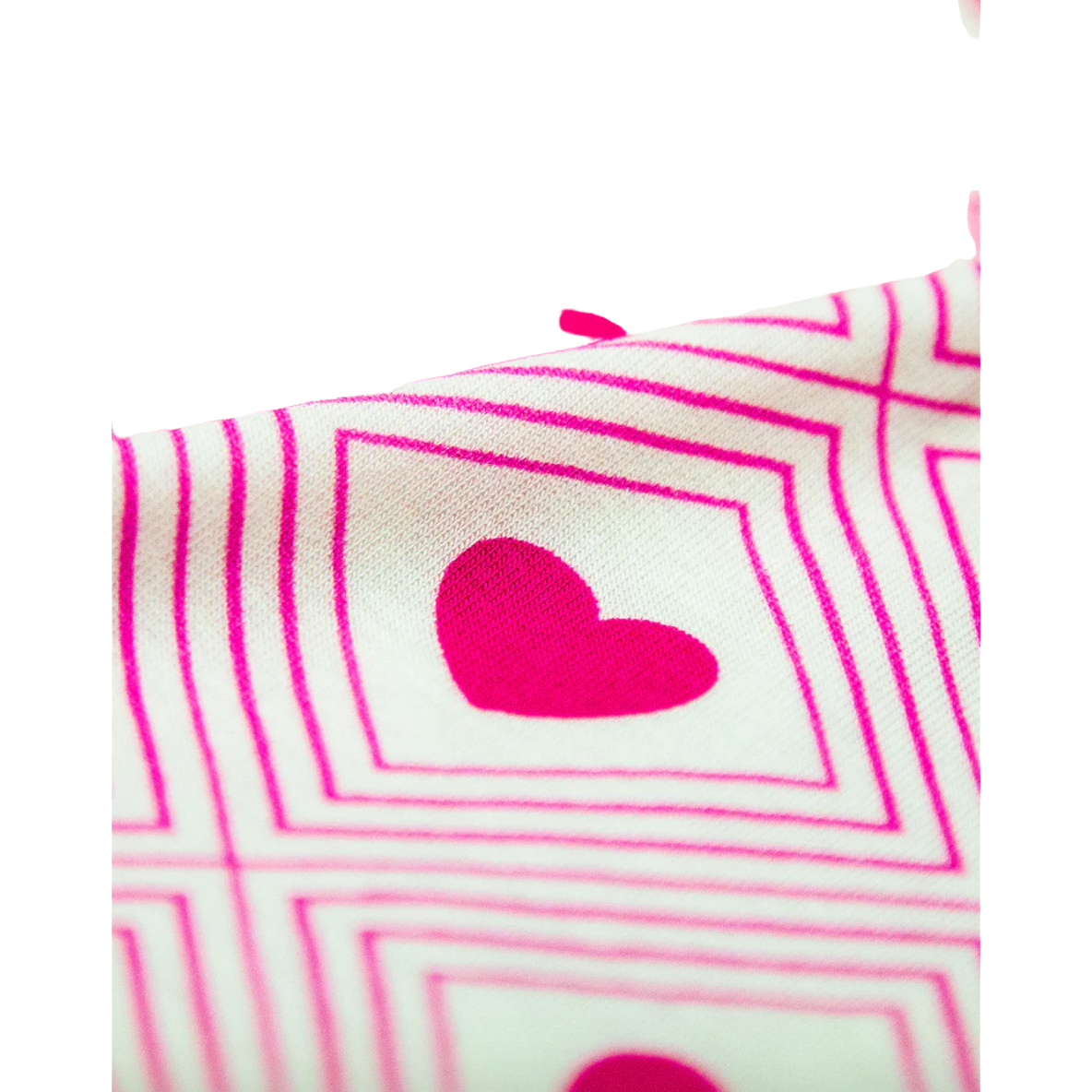 Stripe & Stare Diamond Hearts Frill Short Set