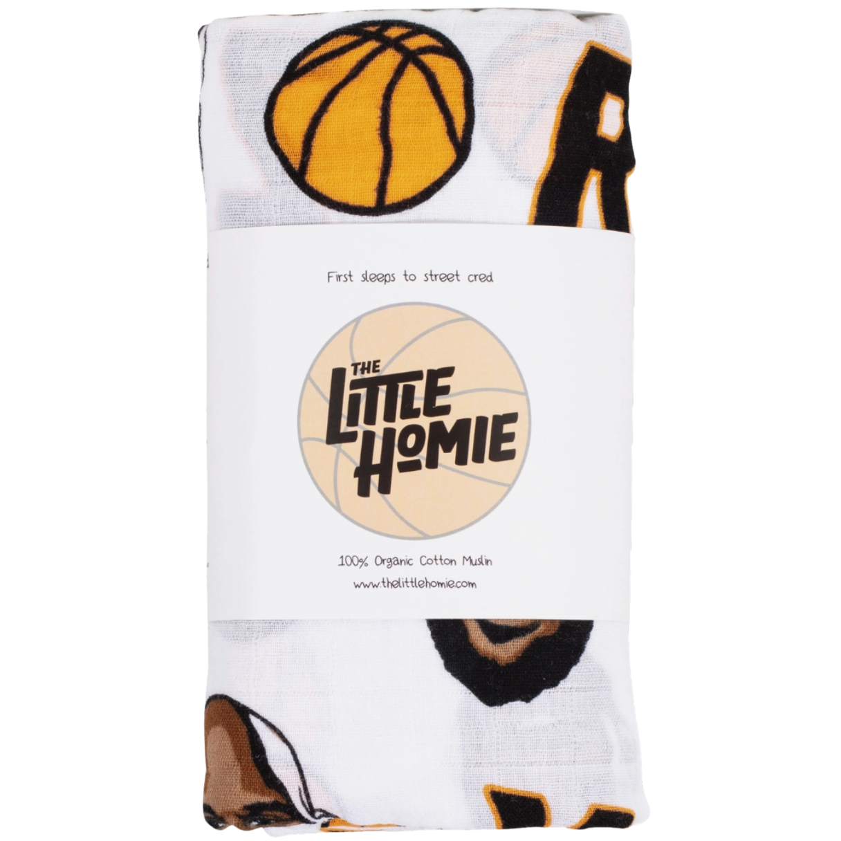 The Little Homie: Ball Before I Crawl Swaddle Blanket