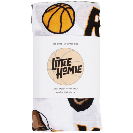 The Little Homie: Ball Before I Crawl Swaddle Blanket