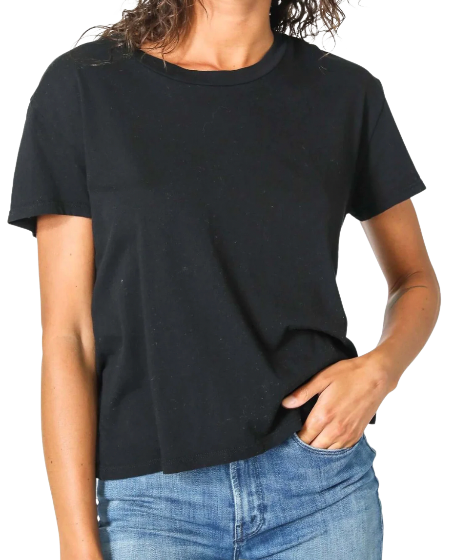 perfectwhitetee The Harley True Black SS Crew Neck