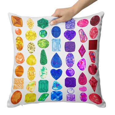 Juler's Row Rainbow Gemstone Pillow
