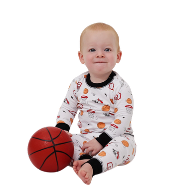 Baby Noomie Basketball Two Piece Pajama Set