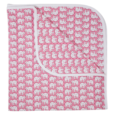 Roller Rabbit Hathi Pink Elephant Swaddle