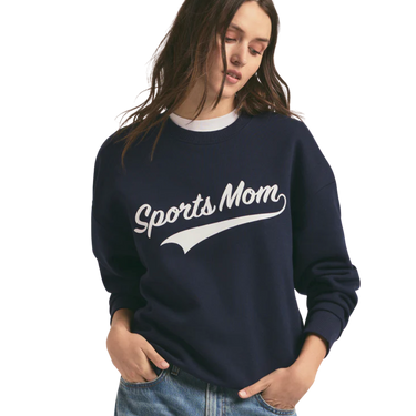 Favorite Daughter Sports Mom Navy Sweatshirt