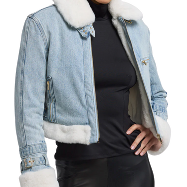 Generation Love Jude Denim Faux Fur Combo Jacket