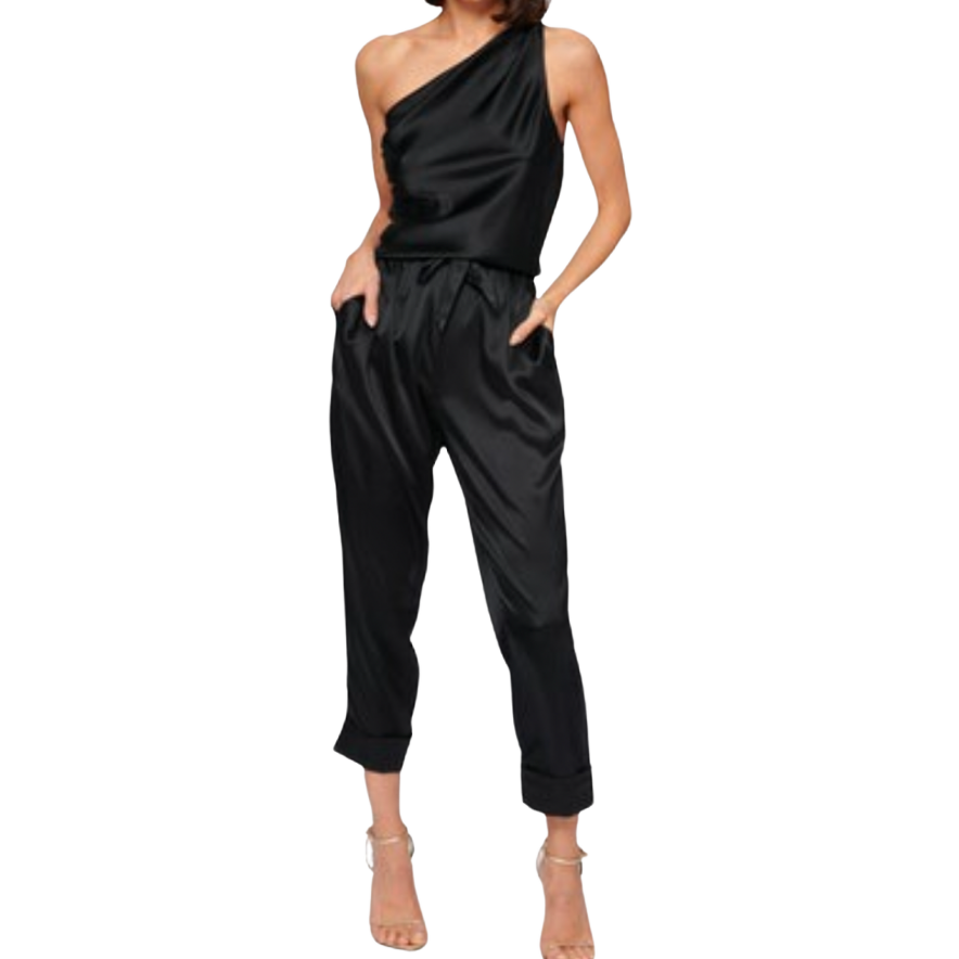 Load image into Gallery viewer, Cami NYC Cian Black Jumpsuit

