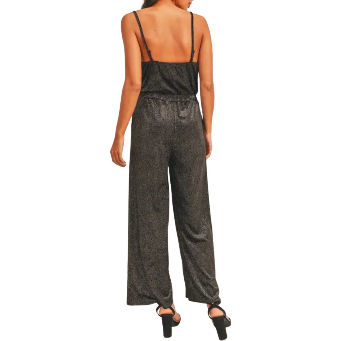 Load image into Gallery viewer, Sage The Label Selena Cowl Neck Black Jumpsuit
