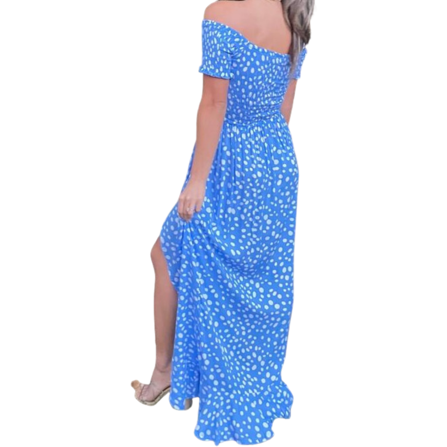 Tiare Hawaii Cheyenne Pebbles Sky Blue Dress (1 Size)