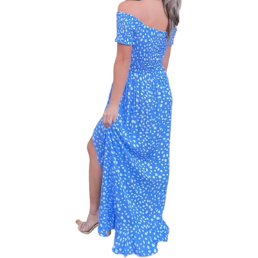 Tiare Hawaii Cheyenne Pebbles Sky Blue Dress (1 Size)