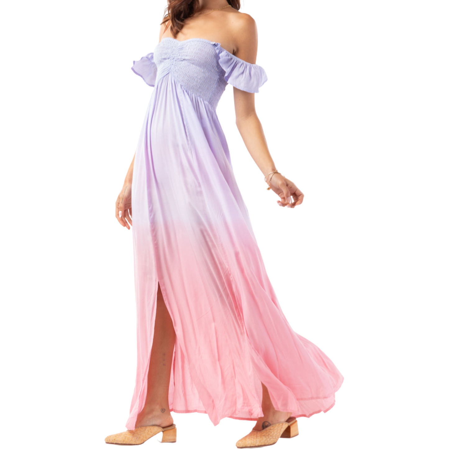 Load image into Gallery viewer, Tiare Hawaii Hollie Pink Violet Ombré Dress (1 Size)
