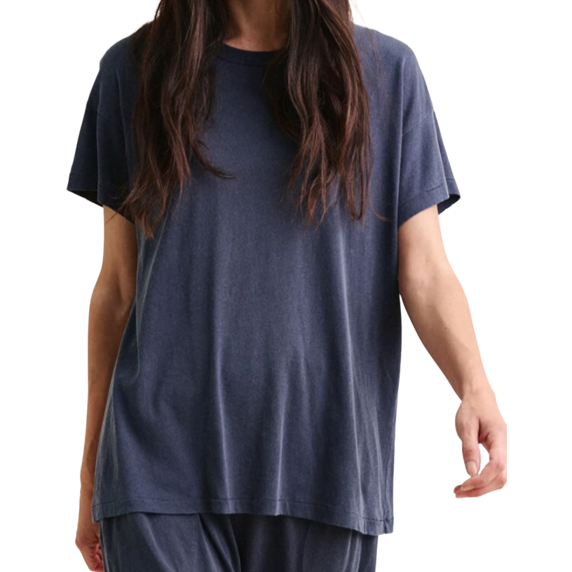 The GREAT Boxy Washed Navy Crew Tee